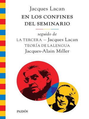 cover image of En los confines del seminario, seguido de La tercera y de Teoría de Lalengua